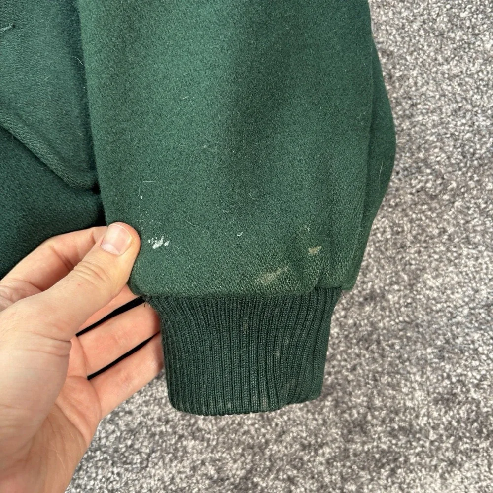 Vintage 90s Polo Ralph Lauren Varsity Bomber Jacket Medium Wool Shield Crest